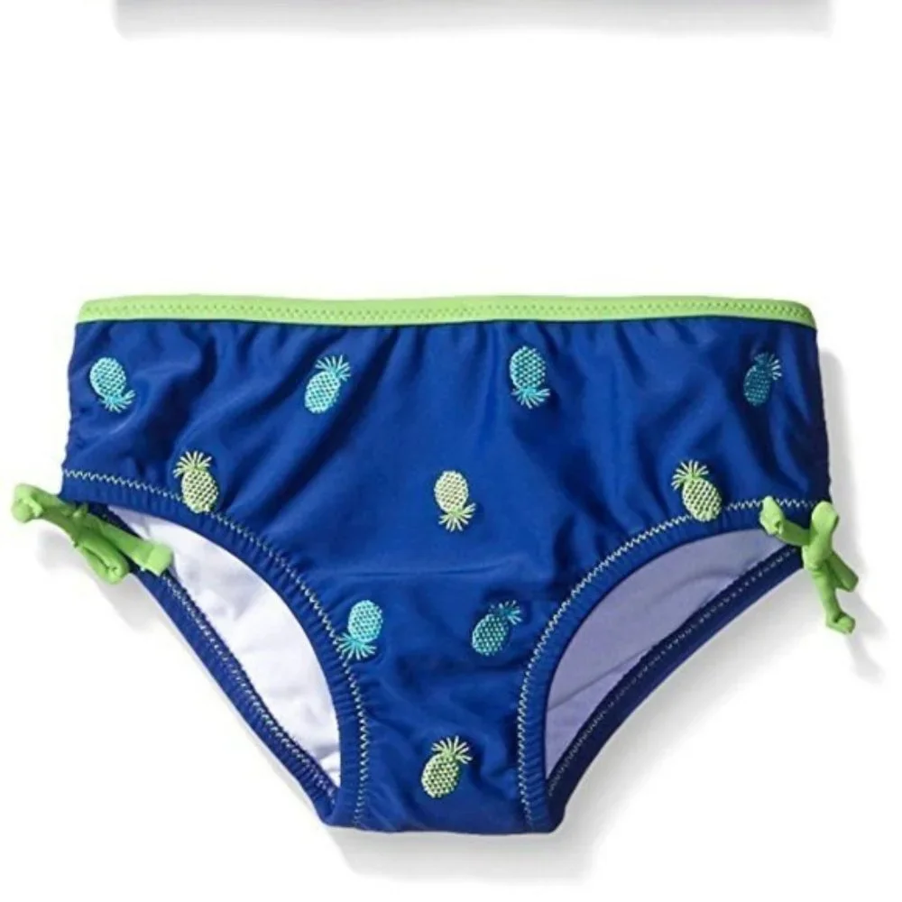 Tommy Bahama Girls 6x Pineapple‎ Two Piece Bikini Swimsuit Swimwear Blue NWT
